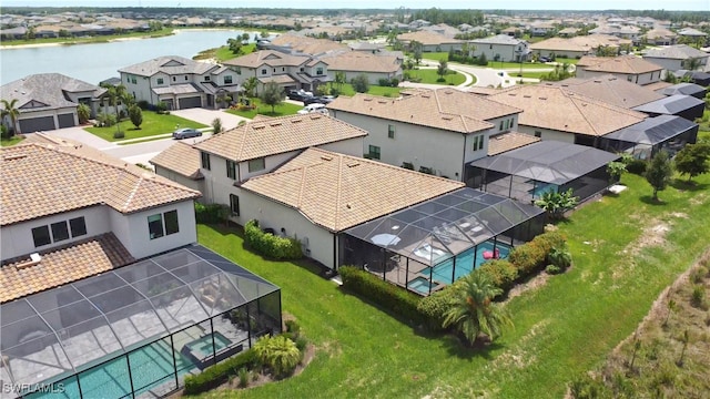 19449 The Place Blvd, Estero, FL 33928 - aerial perspective of suburban area with a large body of water