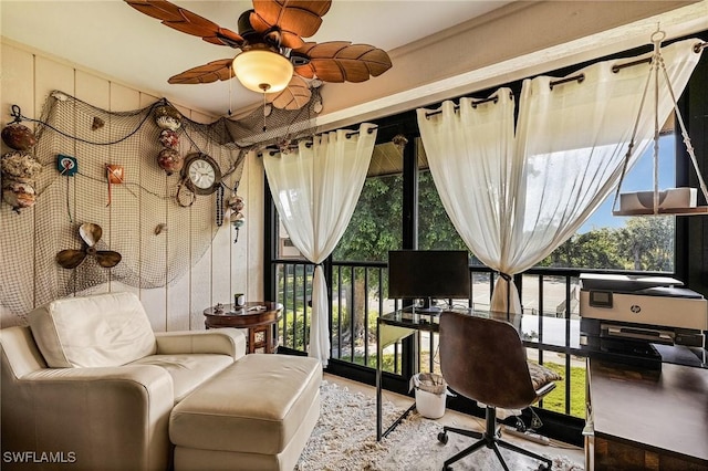 16276 Nautical Way Unit 1402, Bokeelia, FL 33922 - home office with wood finished floors
