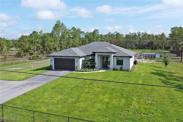 4119 43rd Ave NE, Naples, FL 34120 - view of front of property with concrete driveway, a garage, and stucco siding