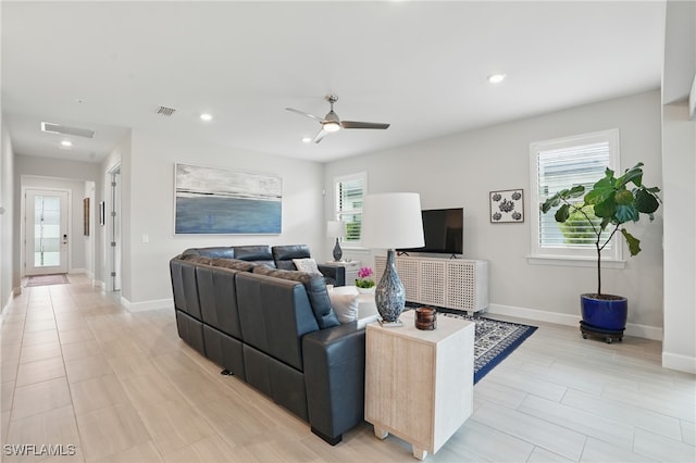 1870 Amador Ct, Naples, FL 34120 - living room with recessed lighting and ceiling fan