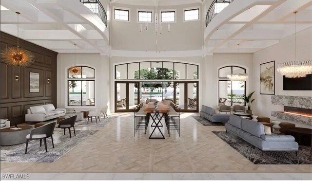1870 Amador Ct, Naples, FL 34120 - building lobby featuring a high ceiling