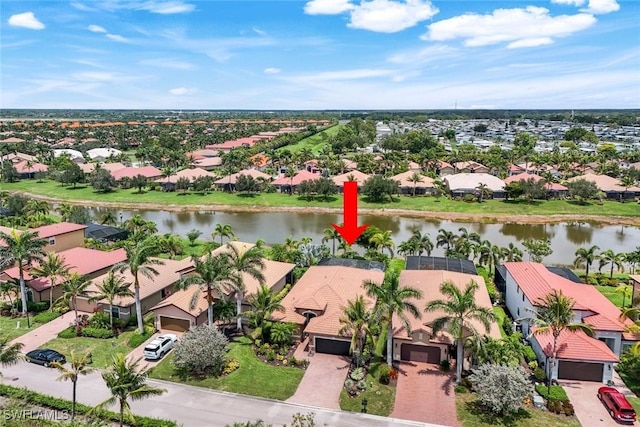 11177 Monte Carlo Blvd, Bonita Springs, FL 34135 - aerial perspective of suburban area featuring a nearby body of water