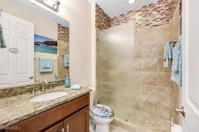 11177 Monte Carlo Blvd, Bonita Springs, FL 34135 - bathroom featuring vanity and tiled shower