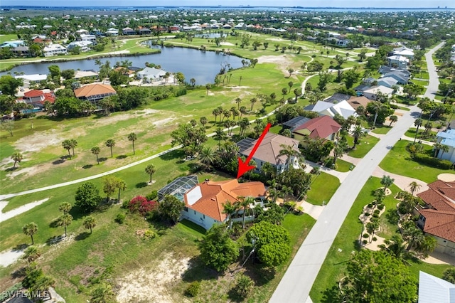 1226 Par View Dr, Sanibel, FL 33957 - aerial perspective of suburban area featuring a nearby body of water and a golf course
