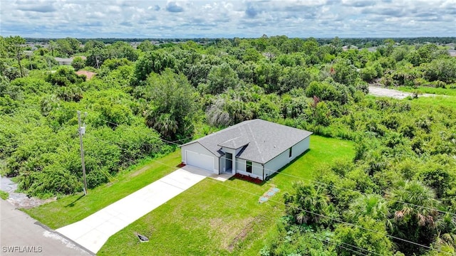 374 Pennfield St, Lehigh Acres, FL 33974 - view of subject property with a heavily wooded area