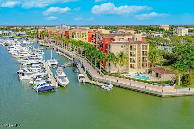 740 N Collier Blvd Unit 206, Marco Island, FL 34145 - aerial view of numerous boat docks and a large body of water