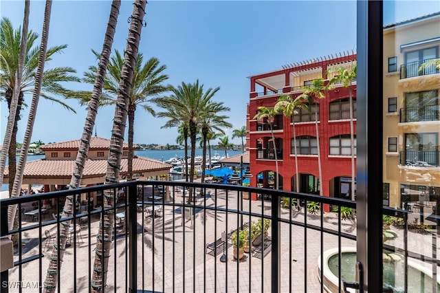 740 N Collier Blvd Unit 206, Marco Island, FL 34145 - balcony with a water view
