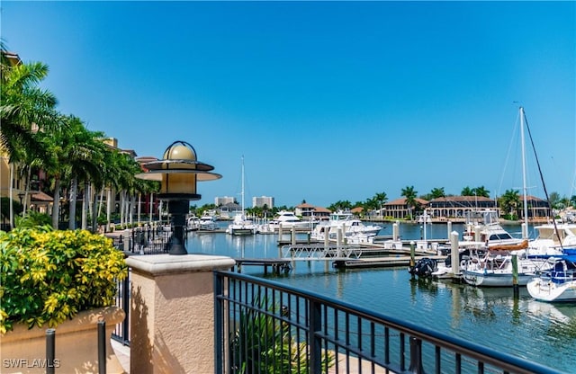 740 N Collier Blvd Unit 206, Marco Island, FL 34145 - dock featuring a water view and view of marina