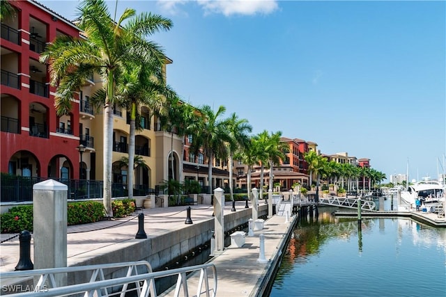 740 N Collier Blvd Unit 206, Marco Island, FL 34145 - dock area with a water view
