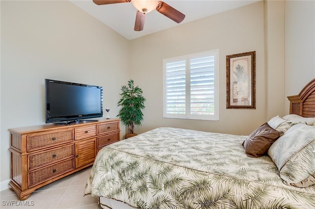 3881 Kens Way Unit 4301, Bonita Springs, FL 34134 - bedroom featuring light tile patterned floors and ceiling fan