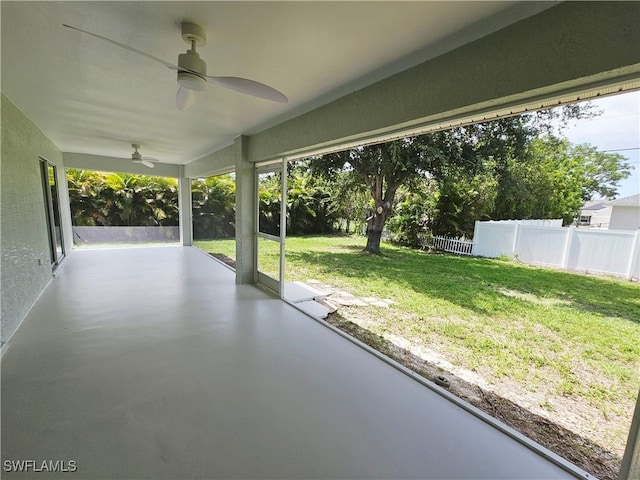 1221 SW 10th Ter, Cape Coral, FL 33991 - view of patio with ceiling fan