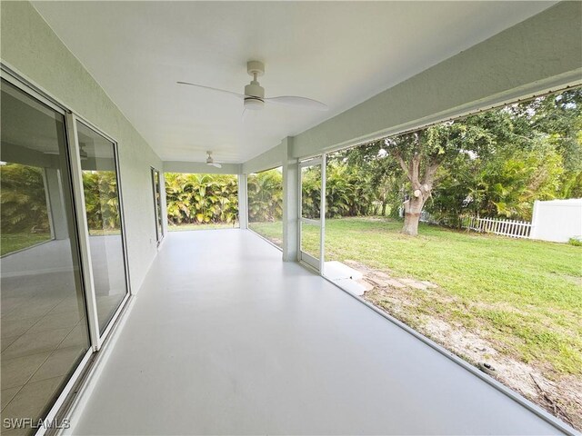 1221 SW 10th Ter, Cape Coral, FL 33991 - view of patio / terrace with a ceiling fan