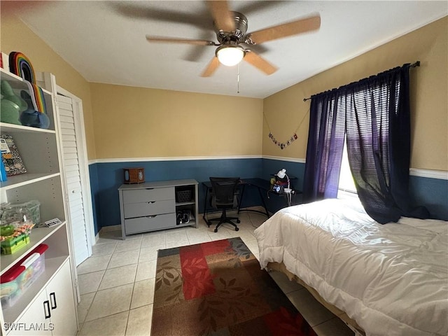 2325 55th Ter SW, Naples, FL 34116 - bedroom featuring tile patterned floors and ceiling fan