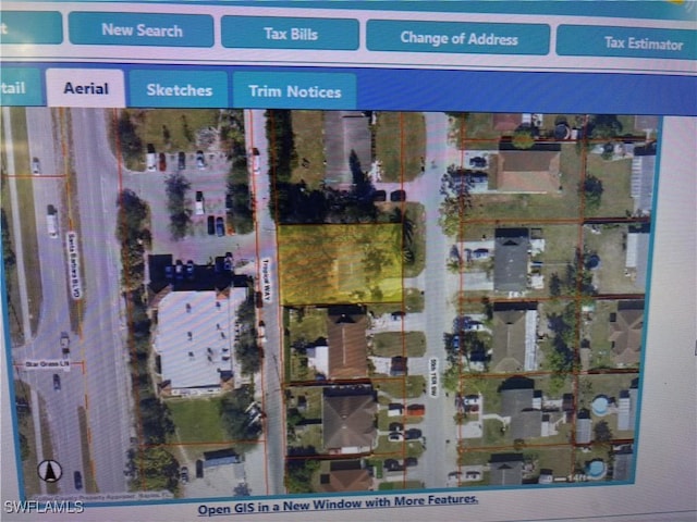 2325 55th Ter SW, Naples, FL 34116 - aerial view of property's location with property boundaries highlighted