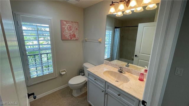 10041 Lake Cove Dr Unit 202, Fort Myers, FL 33908 - full bathroom with healthy amount of natural light, vanity, and a chandelier