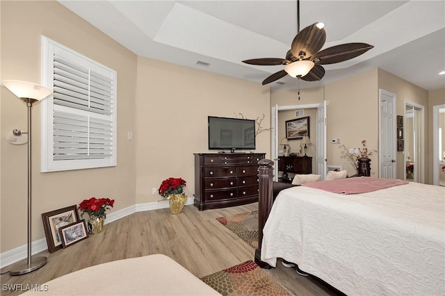 1640 Golden Gate Blvd W, Naples, FL 34117 - bedroom featuring wood finished floors and ceiling fan