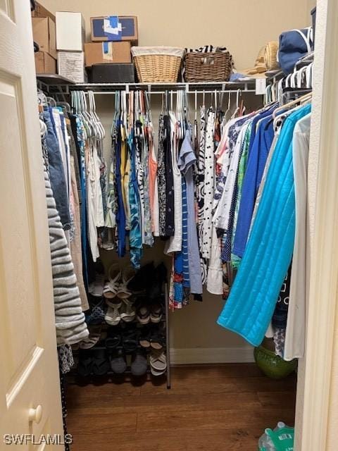 1505 NW 33rd Pl, Cape Coral, FL 33993 - spacious closet featuring wood finished floors