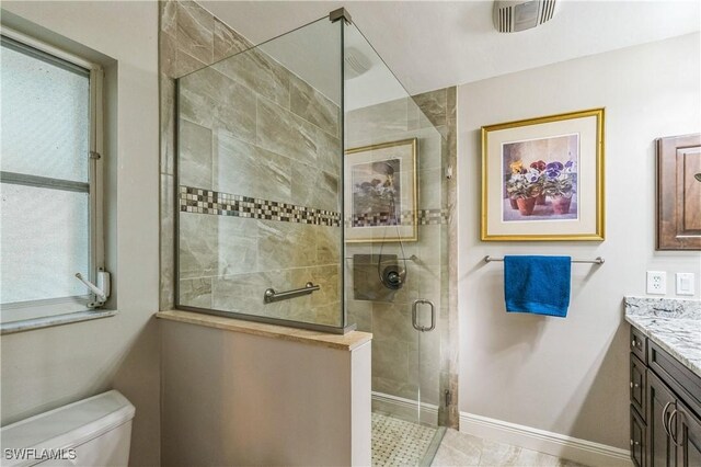 1440 14th Ave NE, Naples, FL 34120 - full bathroom featuring vanity and a stall shower