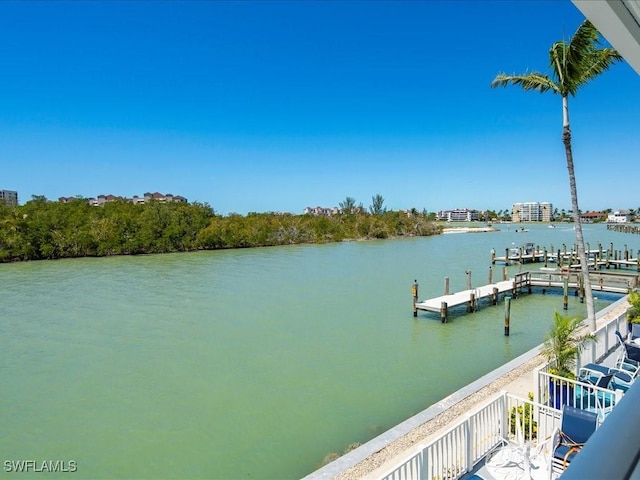 1170 Edington Pl Unit A8, Marco Island, FL 34145 - dock area featuring a water view