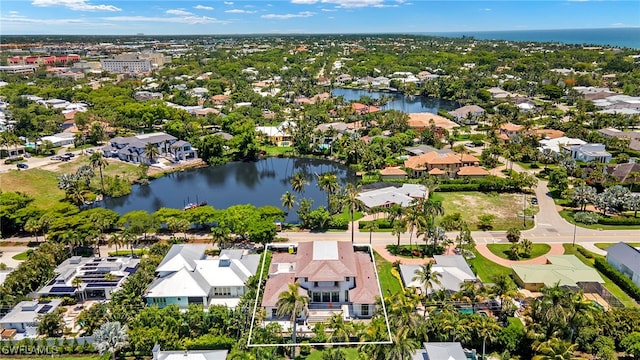 501 7th Ave N, Naples, FL 34102 - aerial view of residential area with a nearby body of water
