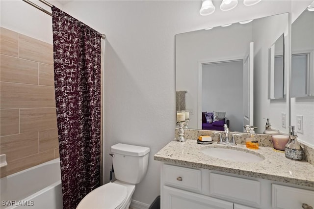 14688 Cantabria Dr, Fort Myers, FL 33905 - full bathroom featuring vanity and shower / bathtub combination with curtain
