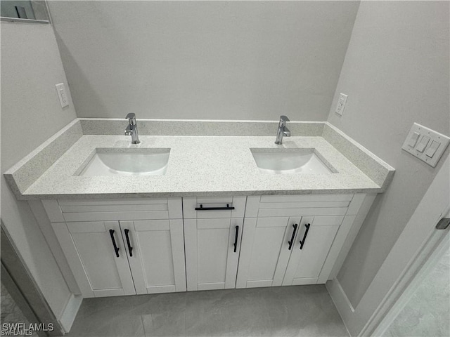 3003 18th St W, Lehigh Acres, FL 33976 - bathroom featuring double vanity