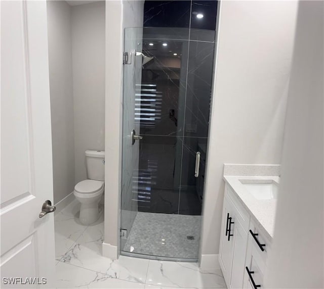 3003 18th St W, Lehigh Acres, FL 33976 - full bath featuring marble look tiles, vanity, and a marble finish shower