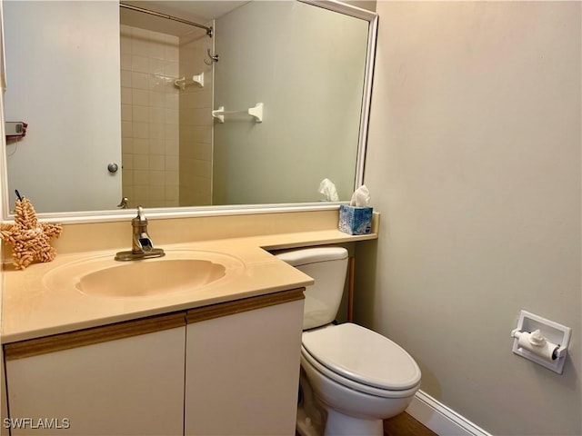 7390 Estero Blvd Unit 702, Fort Myers Beach, FL 33931 - bathroom featuring vanity and tiled shower