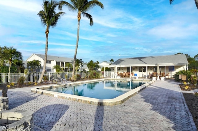 8780 Lueck Ln Unit 4, Fort Myers, FL 33919 - community pool featuring a patio area