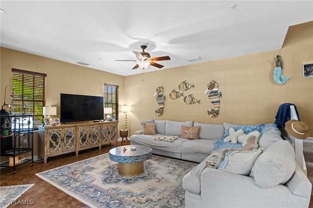 9114 Chula Vista Ln Unit 11901, Naples, FL 34113 - living area featuring ceiling fan