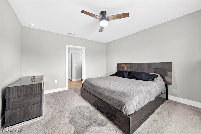 2008 NW 24th Pl, Cape Coral, FL 33993 - bedroom featuring carpet floors and a ceiling fan