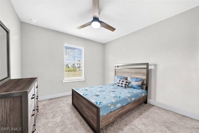 2008 NW 24th Pl, Cape Coral, FL 33993 - bedroom featuring carpet flooring and a ceiling fan