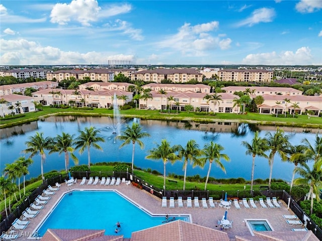 3940 Cherrybrook Loop, Fort Myers, FL 33966 - community pool featuring a water view