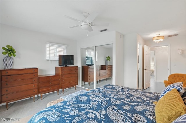 2749 Bruce St, Matlacha, FL 33993 - bedroom featuring a closet and a ceiling fan
