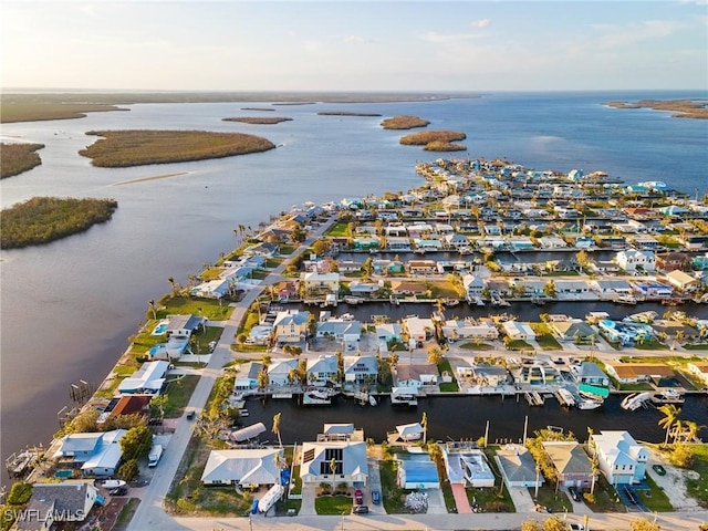 2749 Bruce St, Matlacha, FL 33993 - aerial overview of property's location featuring a nearby body of water
