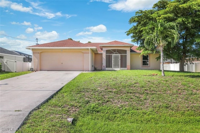 726 SW 12th St, Cape Coral, FL 33991 - single story home with a garage, stucco siding, and concrete driveway
