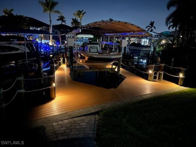 1525 SW 43rd Ter, Cape Coral, FL 33914 - dock with boat lift