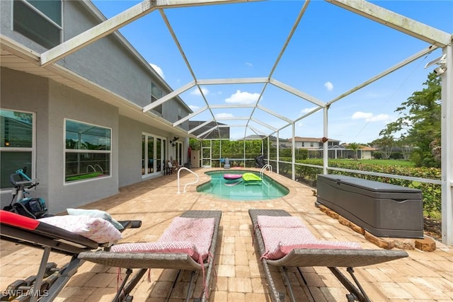 21314 Braxfield Loop, Estero, FL 33928 - outdoor pool with a patio and a lanai