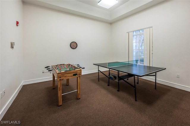 8244 Key Royal Cir Unit 615, Naples, FL 34119 - recreation room featuring carpet and baseboards