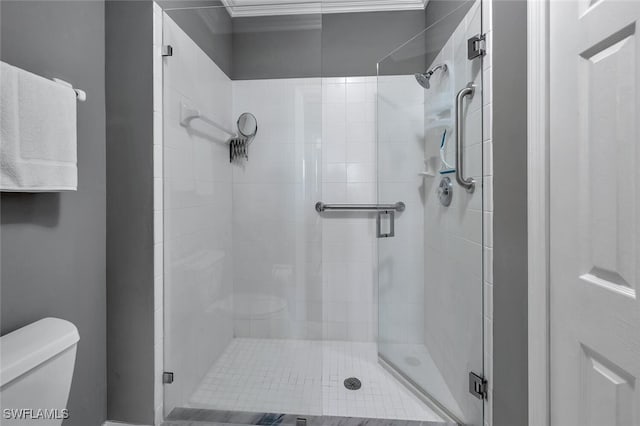 5963 Sand Wedge Ln Unit 203, Naples, FL 34110 - bathroom featuring toilet and a shower stall