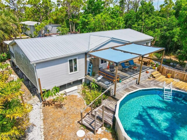 5228 Stringfellow Rd, Saint James City, FL 33956 - outdoor pool featuring a deck