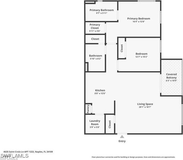 4635 Saint Croix Ln Unit 1222, Naples, FL 34109 - floor plan / room layout