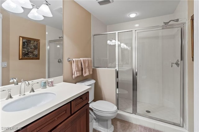 6021 Silver King Blvd Unit 302, Cape Coral, FL 33914 - bathroom with vanity and a shower stall
