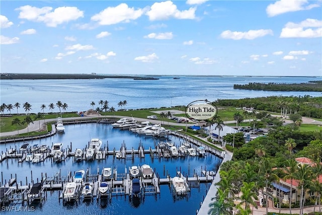 6021 Silver King Blvd Unit 302, Cape Coral, FL 33914 - drone / aerial view of a large body of water and numerous boat docks