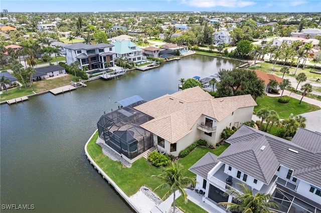 431 Palm Ct, Naples, FL 34108 - aerial view of residential area with a nearby body of water