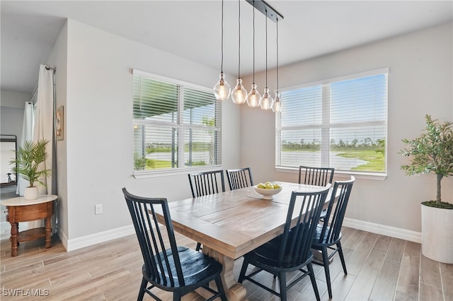 16420 Settlers Way, Punta Gorda, FL 33982 - dining space with light wood-type flooring and baseboards
