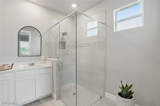 16420 Settlers Way, Punta Gorda, FL 33982 - full bath featuring a shower stall and vanity