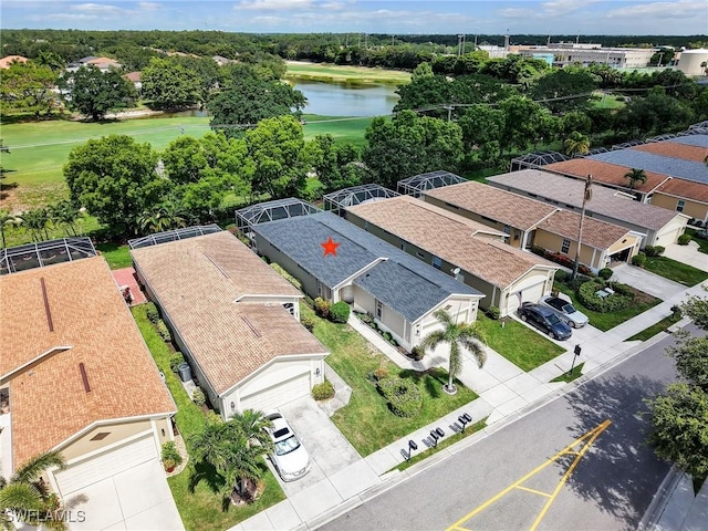 8627 Ibis Cove Cir, Naples, FL 34119 - aerial view of residential area with a large body of water and a golf club