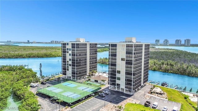26235 Hickory Blvd Unit 9A, Bonita Springs, FL 34134 - view of apartment building / complex featuring a water view and a view of city