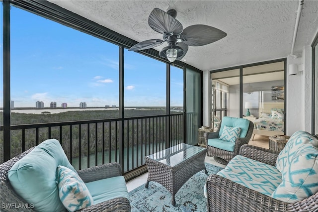 26235 Hickory Blvd Unit 9A, Bonita Springs, FL 34134 - sunroom / solarium with ceiling fan